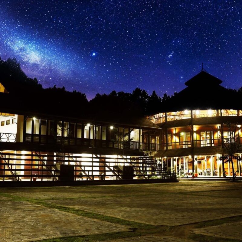 Learning Centre at night is a hub for community events